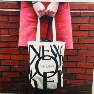 The New Yorker Canvas Tote Bag NWOT